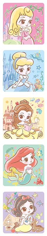 迪士尼公主 可愛貼紙屋